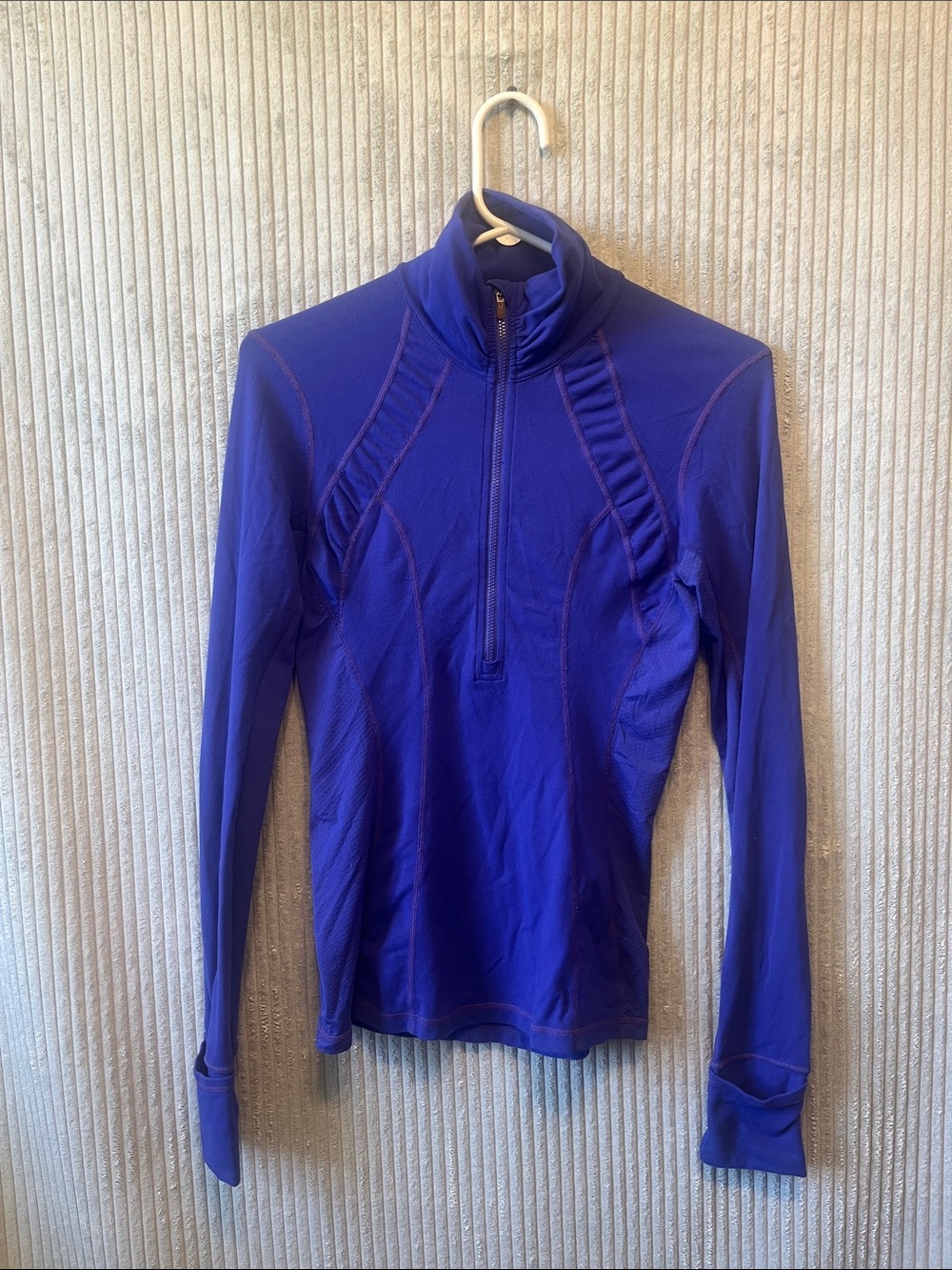 lululemon athletica Deep Purple Half-Zip Long Sleeve Top 4
